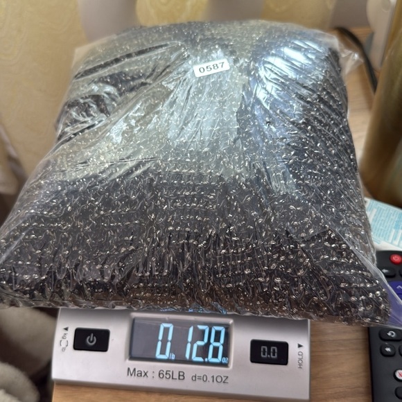 Eileen Fisher Metallic Crochet Knit Open Front Cardigan Cotton Linen - Picture 8 of 8